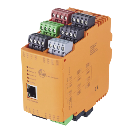 IFM VSE101 Notice D'utilisation