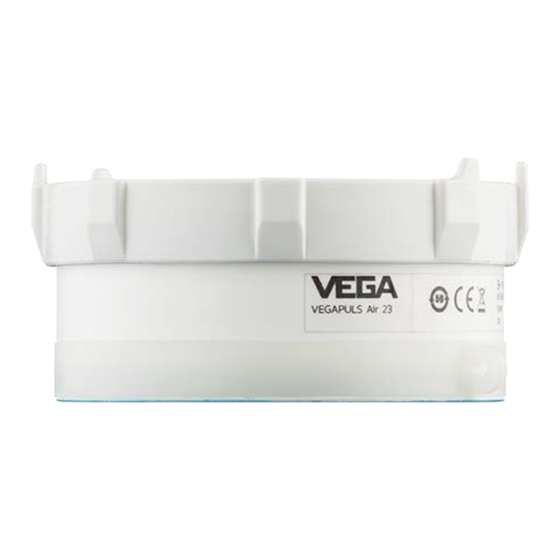 Vega VEGAPULS Air 23 Mise En Service