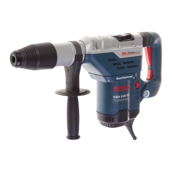 Bosch GBH 5-40 DCE Professional Notice Originale