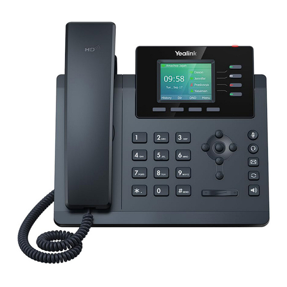 Yealink T34W Manuel Utilisateur