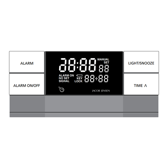 Jacob Jensen Radio Controlled Clock Manuel D'utilisation