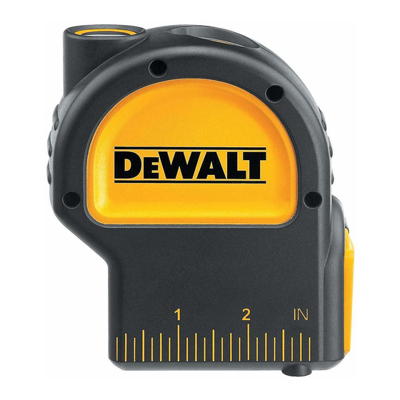 DeWalt DW082 Guide D'utilisation