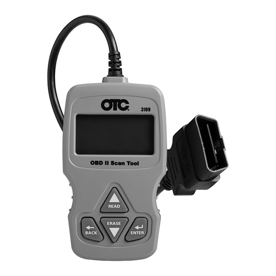 OTC OBD II Scan Tool Mode D'emploi