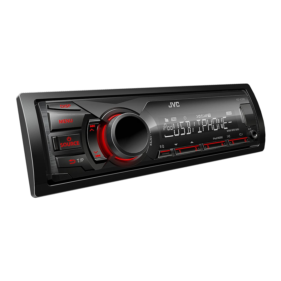 JVC KD-X200 Manuel D'instructions