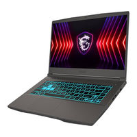 Msi THIN 15 B12UC-1234XFR Manuel D'utilisation