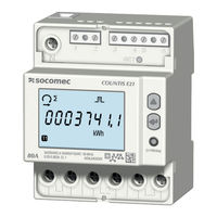 socomec COUNTIS E21 Notice D'utilisation