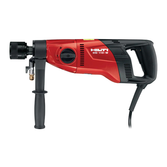 Hilti DD 110-W Mode D'emploi