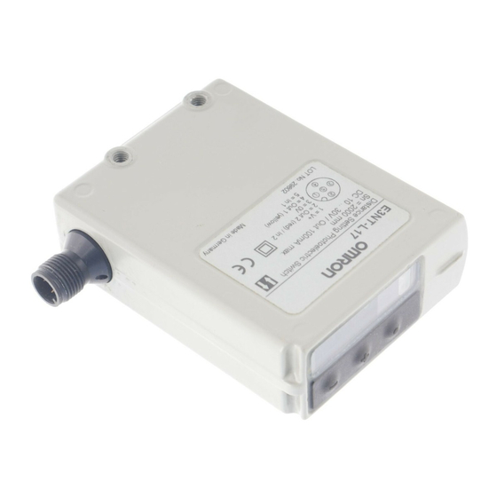 Omron E3NT-L17 Manuel D'utilisation