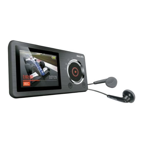 Philips GoGear SA2CAM04K Mode D'emploi