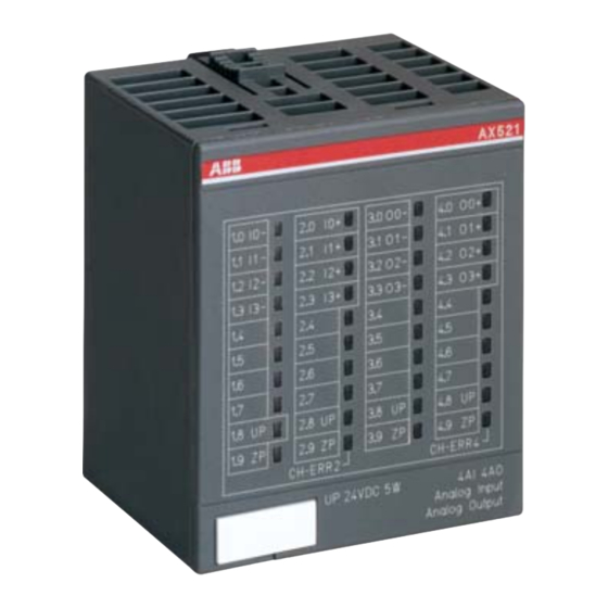 ABB AX521 Notice De Montage