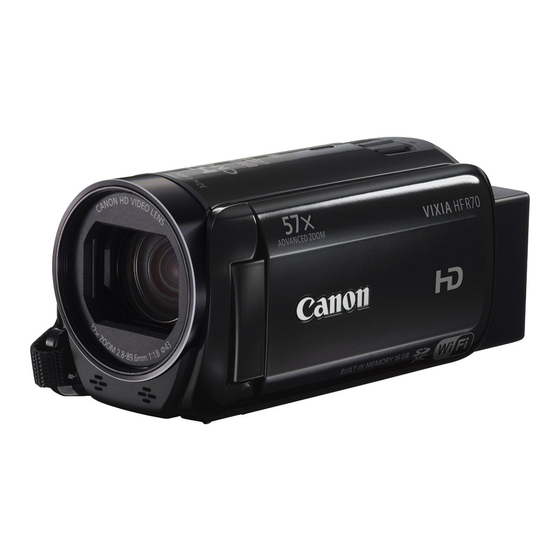 Canon VIXIA HF R70 Manuel D'instructions