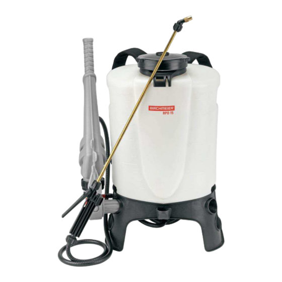 Birchmeier RPD 15 Mode D'emploi