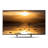 Sony Bravia KD-65X7000E Mode D'emploi