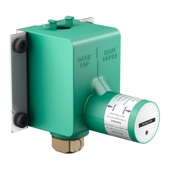 Hansgrohe iBoxPlug 1W-D40 25021180 Manuels