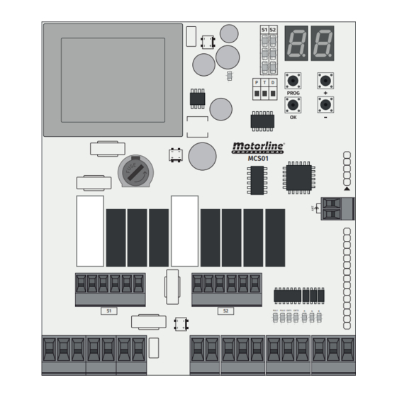 Motorline professional MCS01 Mode D'emploi