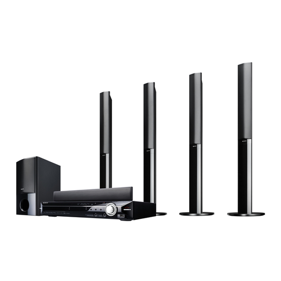 Sony DAV-FZ900KW Guide D'installation Rapide