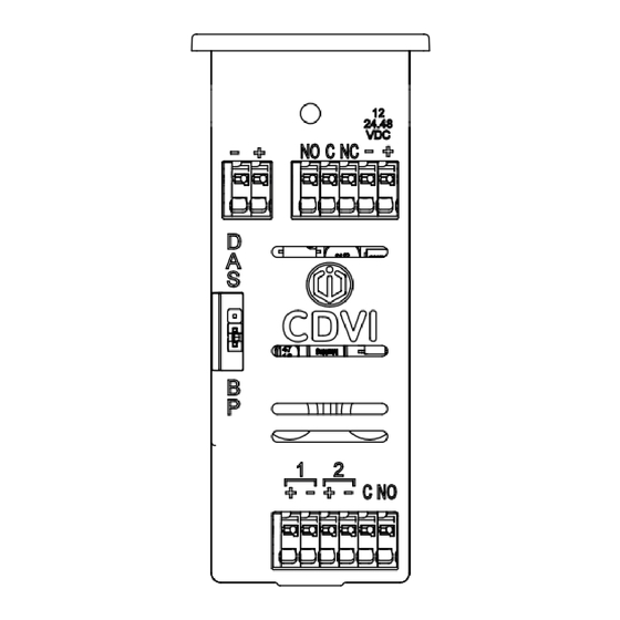 CDVI BO600EVO Mode D'emploi