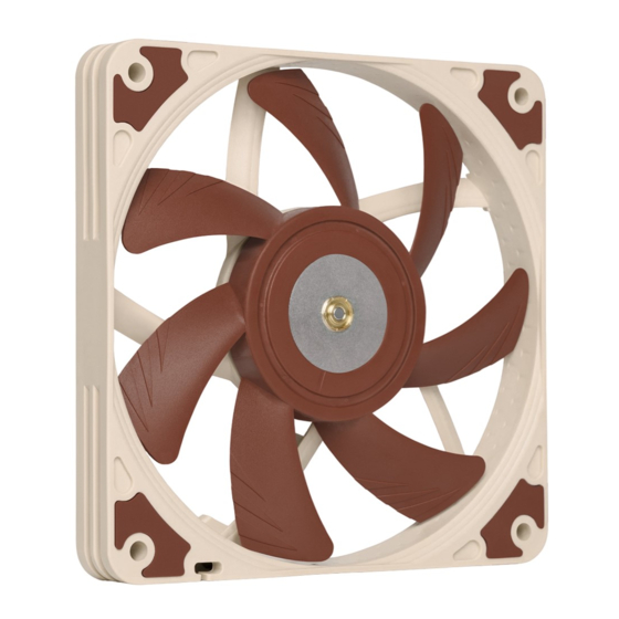 Noctua NF-A12x15 PWM Guide Rapide