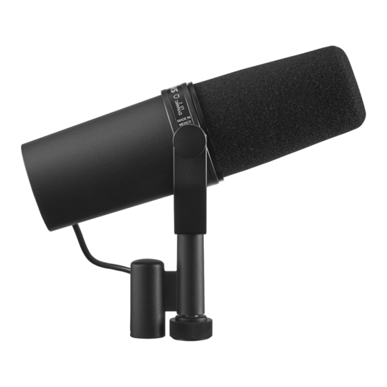 Shure SM7B Mode D'emploi