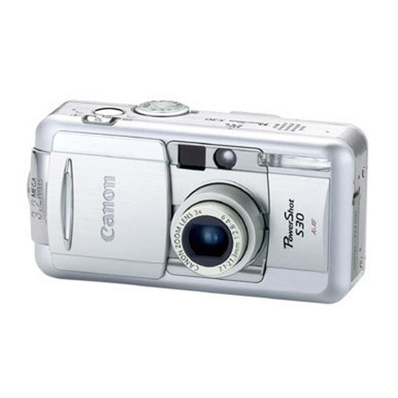 Canon PowerShot S30 Guide D'utilisation