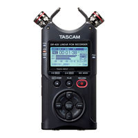 Tascam DR-40X Mode D'emploi