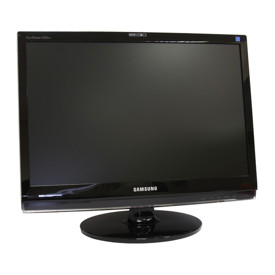 Samsung SyncMaster 2263DX Manuel D'utilisation