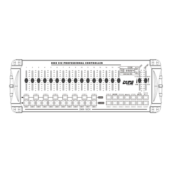 DUNE-LIGHTING DMX-16CH Notice D'utilisation