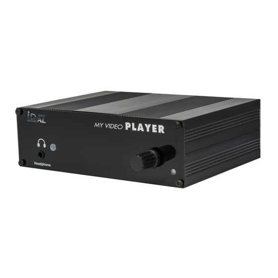 ID-AL My Video Player VP320 Mode D'emploi