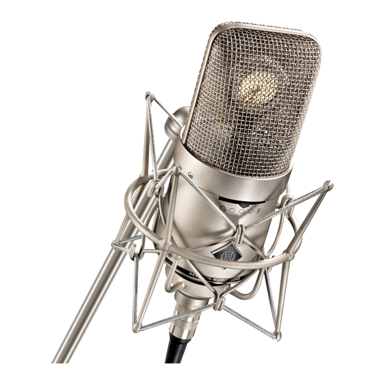 Neumann.Berlin M 149 Tube Mode D'emploi