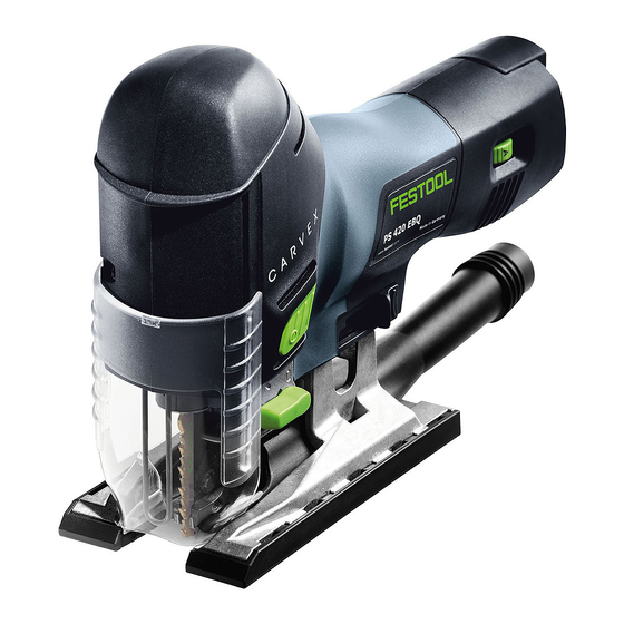 Festool CARVEX PS 420 EBQ Notice D'utilisation