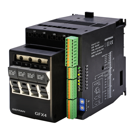 gefran GFX4-IR PROFINET Manuel Utilisateur