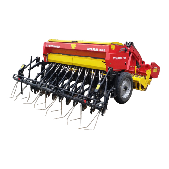 Pottinger VITASEM 250 Notice D'utilisation