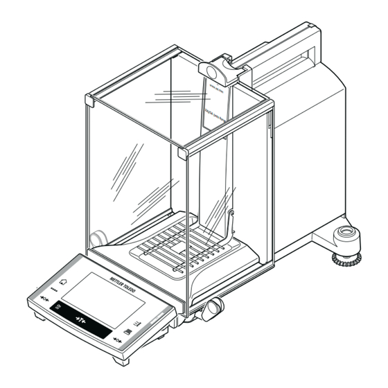Mettler Toledo XA Série Mode D'emploi