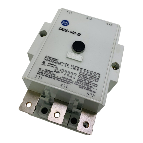 Allen-Bradley CAB6-105-EI Instructions De Montage
