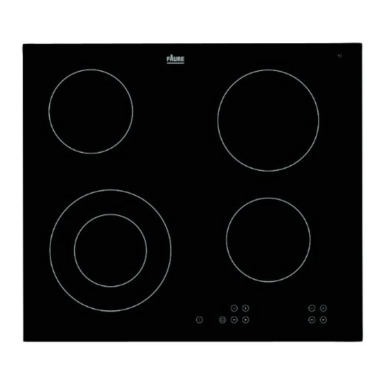 FAURE FVE6004F Notice D'utilisation