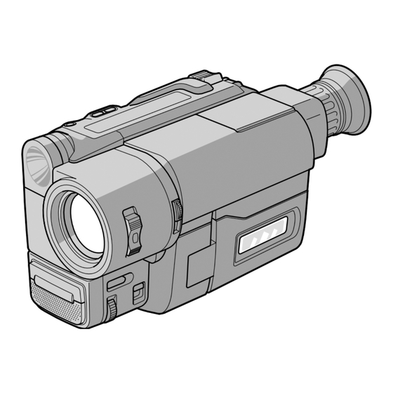 Sony Handycam CCD-TRV36E Mode D'emploi