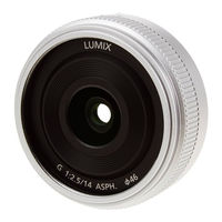 Panasonic Lumix G 14mm f/2,5 II Mode D'emploi