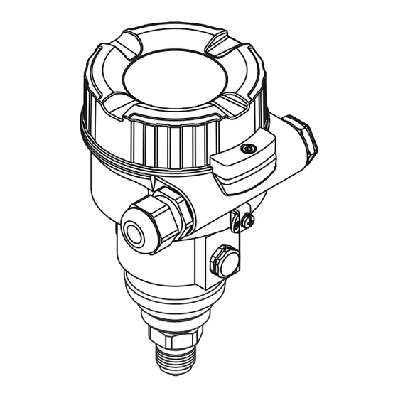 Endress+Hauser Cerabar M PMC51 Instructions Condensées