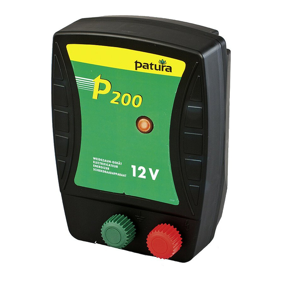 patura P 100 Mode D'emploi
