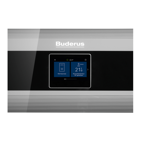 Buderus Logamatic BC400 Notice D'installation