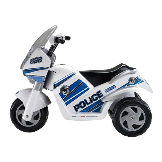 Peg-Perego RAIDER Police IGED0910 Utilisation Et Entretien