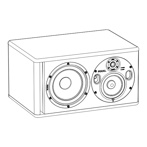 Focal Professional TRIO6 Be Manuel D'utilisation