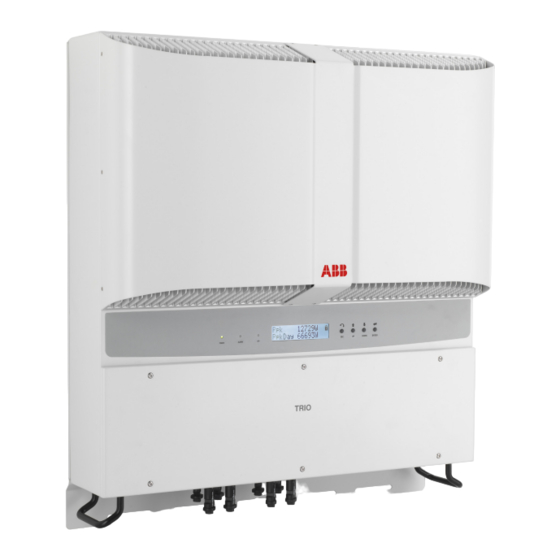 ABB PVI-10.0-TL-OUTD Guide D'installation Rapide