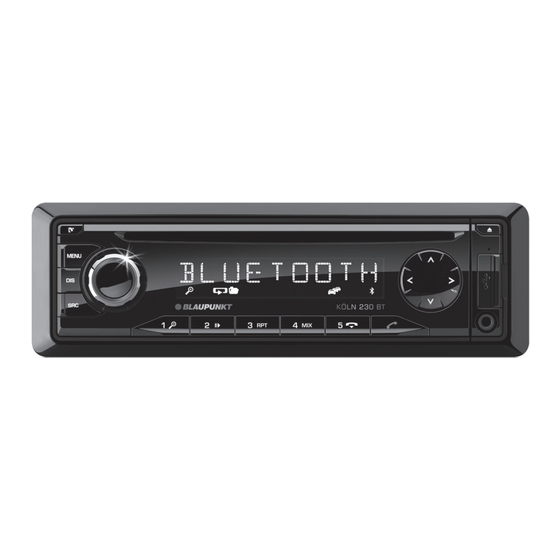Blaupunkt KÖLN 230 BT Mode D'emploi Et De Montage