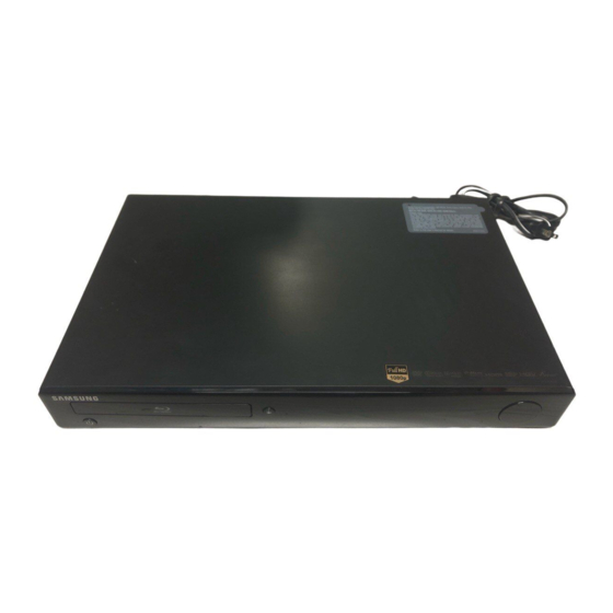 Samsung BD-P2550 Mode D'emploi