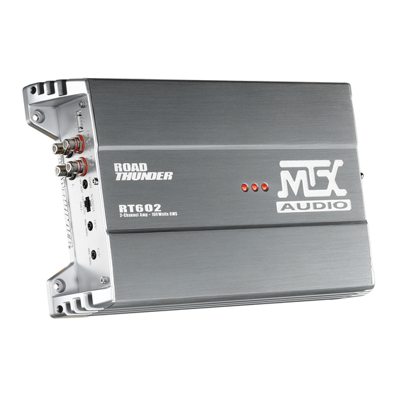 MTX Audio ROAD THUNDER RT60-4 Installation Et Montage