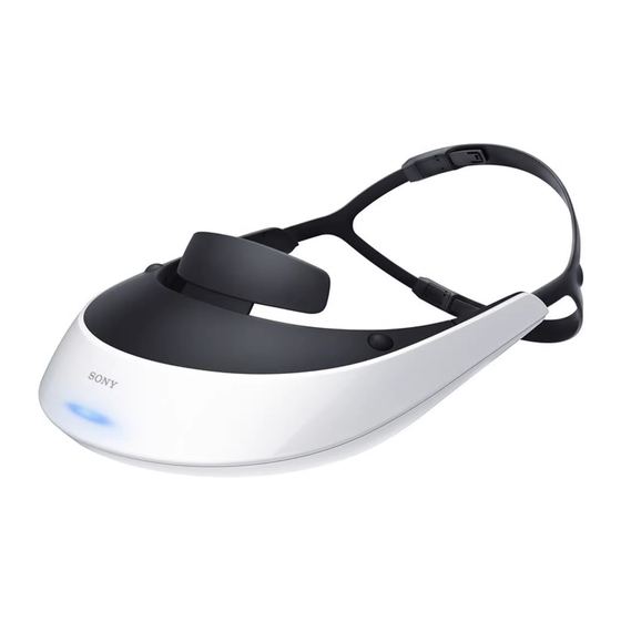Sony HMZ-T2 Guide De Référence