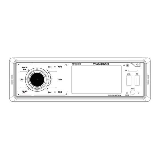 THOMSON RDT505DAB Manuel D'utilisation