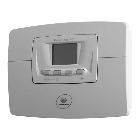 Saunier Duval HelioCONTROL Notice D'emploi