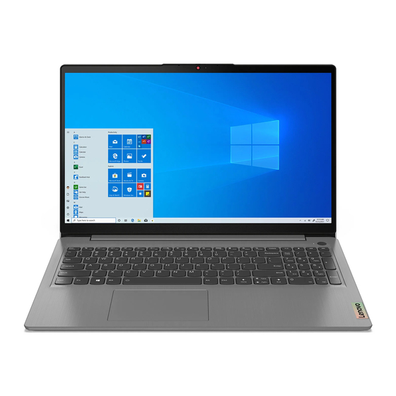 Lenovo IdeaPad Slim 3i Serie Guide Rapide